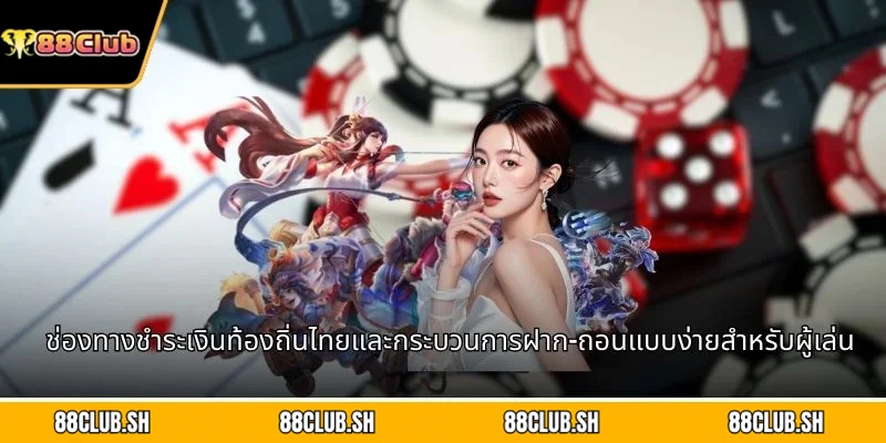 ช่องทางชำระเงินท้องถิ่นไทยและกระบวนการฝาก-ถอนแบบง่ายสำหรับผู้เล่น