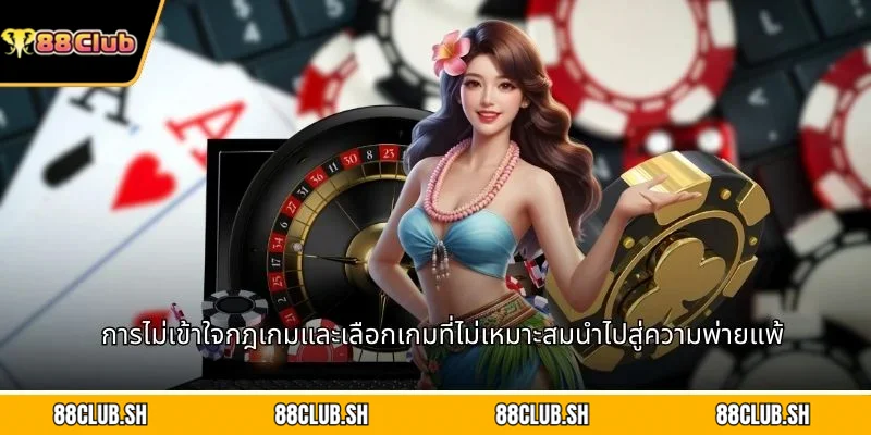การไม่เข้าใจกฎเกมและเลือกเกมที่ไม่เหมาะสมนำไปสู่ความพ่ายแพ้
