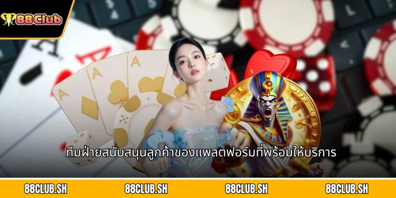 ทีมฝ่ายสนับสนุนลูกค้าของแพลตฟอร์มที่พร้อมให้บริการ