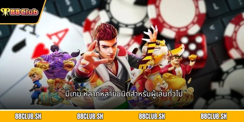 มีเกม หลากหลายชนิดสำหรับผู้เล่นทั่วไป