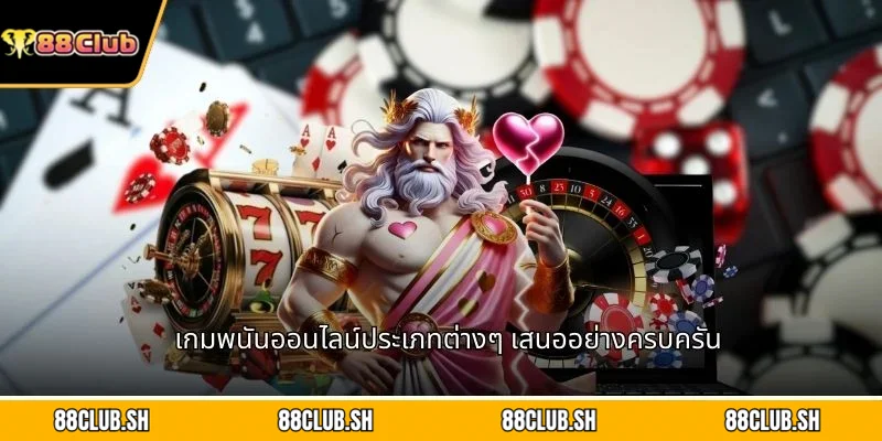 เกมพนันออนไลน์ประเภทต่างๆ เสนออย่างครบครัน